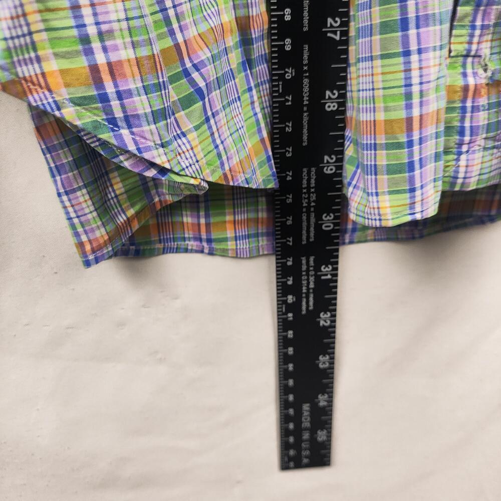 Ralph Lauren Shirt Mens Medium Multicolor Plaid Classic Button Down Long Sleeve - Picture 4 of 11